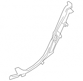 Mercedes H247 GLA 20-26 black inner rear left door sill plate