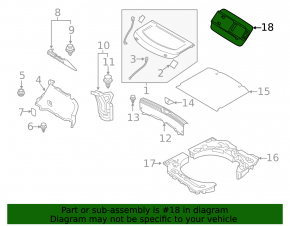 Mazda CX-90 2024-2026 Rear Left Arch Trim Lighting