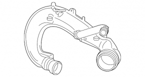Air duct Ford Escape MK3 17-19 1.5T on the turbine