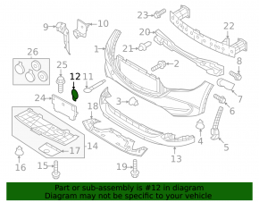 Mazda CX-5 22-25 Front Bumper Tow Hook Cap