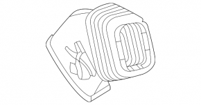 Air duct for filter Ford Escape MK4 20- hybrid, plug-In