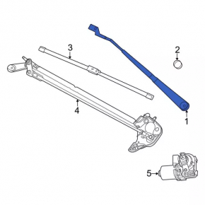 Left wiper arm Ford Bronco Sport 21-25