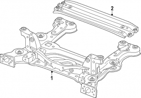 Front subframe crossmember Volkswagen ID.4 21-23 RWD