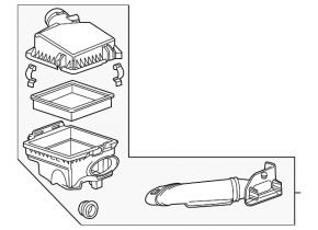Chevrolet Volt 11-15 Air Filter Housing with Air Intake