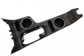 Center console trim cup holders Chevrolet Malibu 13-15 beige, wood insert
