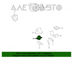 Engine mount left Mercedes W164 ML V6 torn boot