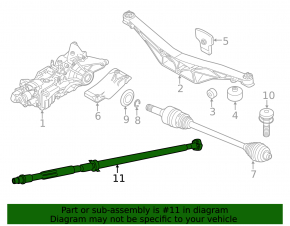 Cardan shaft cardan BMW X1 F48 16-22 AWD cracked cardan coupling
