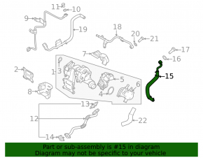 Turbine Cooling Pipe Intake Kia K5 21-24 1.6T