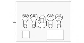 Wheel bolt M14x1.25 BMW X5 F15 14-18 set