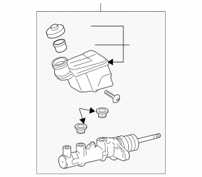 Master Brake Cylinder with Reservoir Lexus GS430 GS450h 06-11