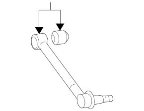 Upper control arm with ball joint, rear left, Lexus GS300 GS350 GS430 GS450h 06-11