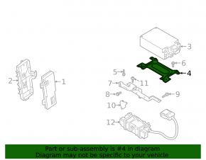 Audi E-Tron 19-23 On-Board Charger Bracket Upper Part
