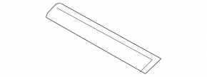 Left side mirror molding for Audi E-Tron 19-23, gloss black