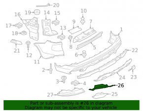Exhaust tip bracket right BMW X5 G05 19-23