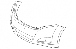Bare front bumper for Toyota Venza 2009-2015