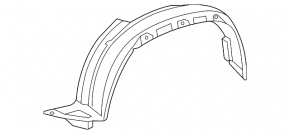 Front right fender liner for Lexus GX460 10-13 pre-restyling