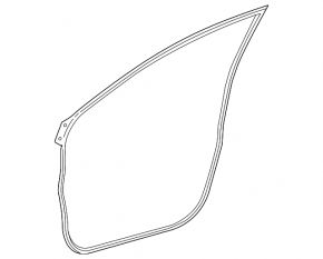 Rear right door seal for Lexus RX350 RX350h RX450h+ RX500h 23-26 rear