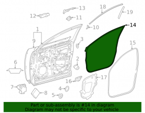 Rear right door seal for Lexus RX350 RX350h RX450h+ RX500h 23-26 rear