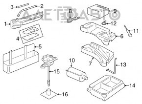 Foam plastic for compressor VW Touareg 11-17