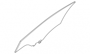 Front right door glass Nissan Altima 19-20