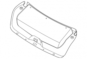 Hyundai Sonata 20-22 trunk lid trim black