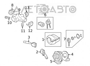 Ignition switch Subaru Forester 19-22 SK with key