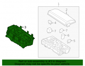 Chevrolet Impala 15-19 Underhood Fuse Box Housing
