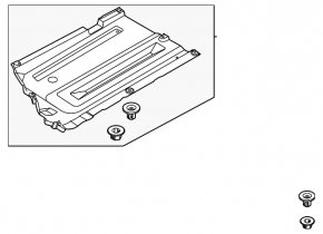 Front right underbody protection for Kia K5 21-24 awd