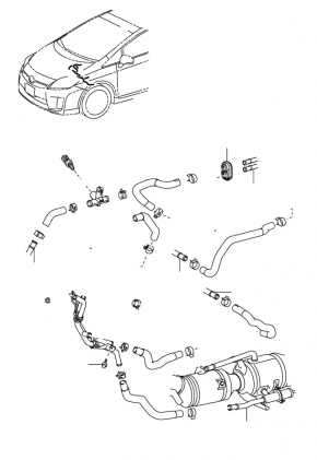 Toyota Prius V 12-17 Cooling System Tee