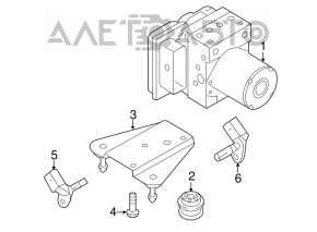 ABS ABS Audi A4 B8 13-16 FWD