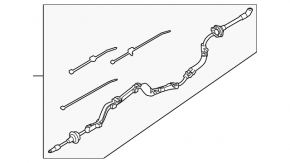 Audi A4 B8 08-16 battery cable through the entire body