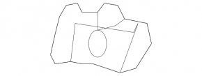 Right parking sensor mount in the radiator grille of the Audi A3 8V 17-20 matte, S-line