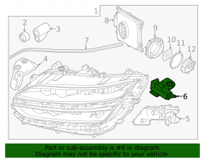 Upper right headlight mounting bracket Genesis GV60 23-25