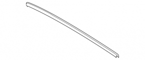 Rear center hood seal for Porsche Macan 15-26 on the windshield wiper grille