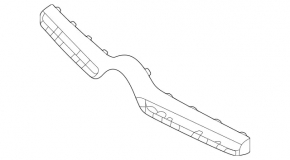 Upper grille trim Mercedes W167 GLE 350 450 20-23