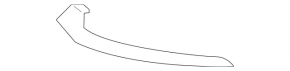 Front bumper molding left Mercedes CLS-class C218 15-18 chrome