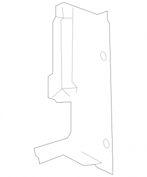 Left radiator deflector Mercedes CLA 250 14-19
