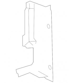 Left radiator deflector Mercedes CLA 250 14-19