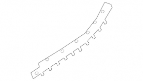 Rear bumper mount left Mercedes W246 B250e 16-17