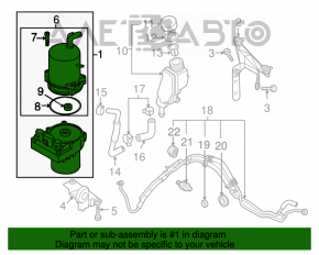 Electric power steering pump Mazda3 2.3 03-09