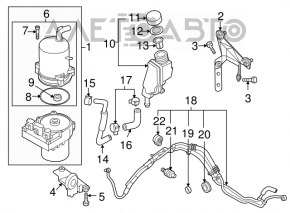 Electric power steering pump Mazda3 2.3 03-09
