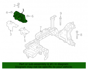 Front engine mount Ford Focus mk3 15-18 rest 1.0T