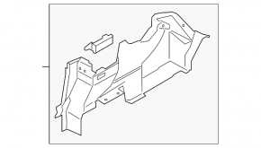 Arch trim right Lincoln MKZ 13-20 hybrid, dark gray