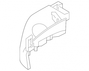 Left seat belt guide for Land Rover Range Rover Velar 18-23 black
