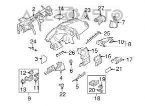 Mercedes W164 ML dashboard pocket
