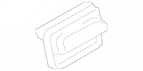 Left ventilation shield Mercedes GLA 15-20