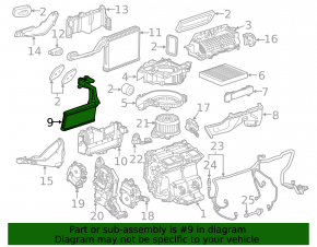 Cadillac CTS 14-19 Heater Radiator