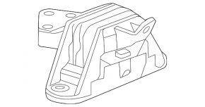 Left engine mount for Chevrolet Volt 11-15