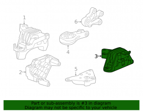 Left engine mount for Chevrolet Volt 11-15