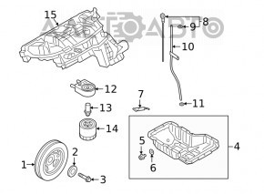 Oil cooler for internal combustion engine Kia Optima 16 - type 2